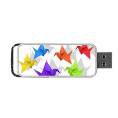 Paper Cranes Portable Usb Flash (two Sides) by Valentinaart