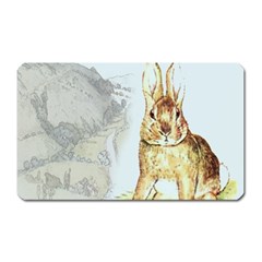 Rabbit  Magnet (rectangular) by Valentinaart