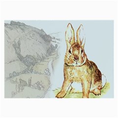 Rabbit  Large Glasses Cloth (2-side) by Valentinaart