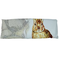 Rabbit  Body Pillow Case (dakimakura) by Valentinaart