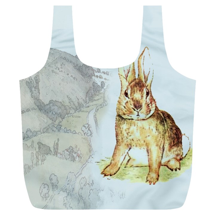 Rabbit  Full Print Recycle Bags (L) 