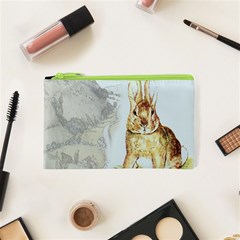 Rabbit  Cosmetic Bag (xs) by Valentinaart