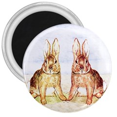 Rabbits  3  Magnets by Valentinaart