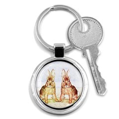 Rabbits  Key Chains (round)  by Valentinaart