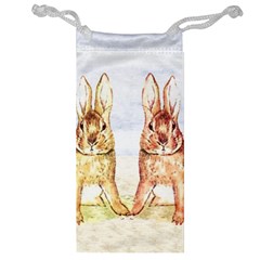 Rabbits  Jewelry Bag by Valentinaart