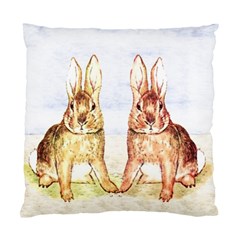 Rabbits  Standard Cushion Case (one Side) by Valentinaart