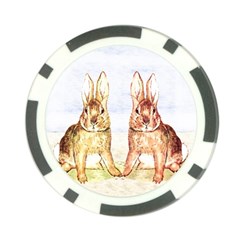 Rabbits  Poker Chip Card Guard (10 Pack) by Valentinaart