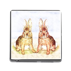 Rabbits  Memory Card Reader (square) by Valentinaart