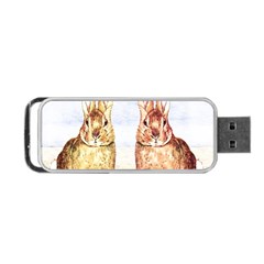 Rabbits  Portable Usb Flash (two Sides) by Valentinaart