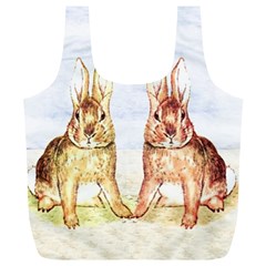 Rabbits  Full Print Recycle Bags (l)  by Valentinaart