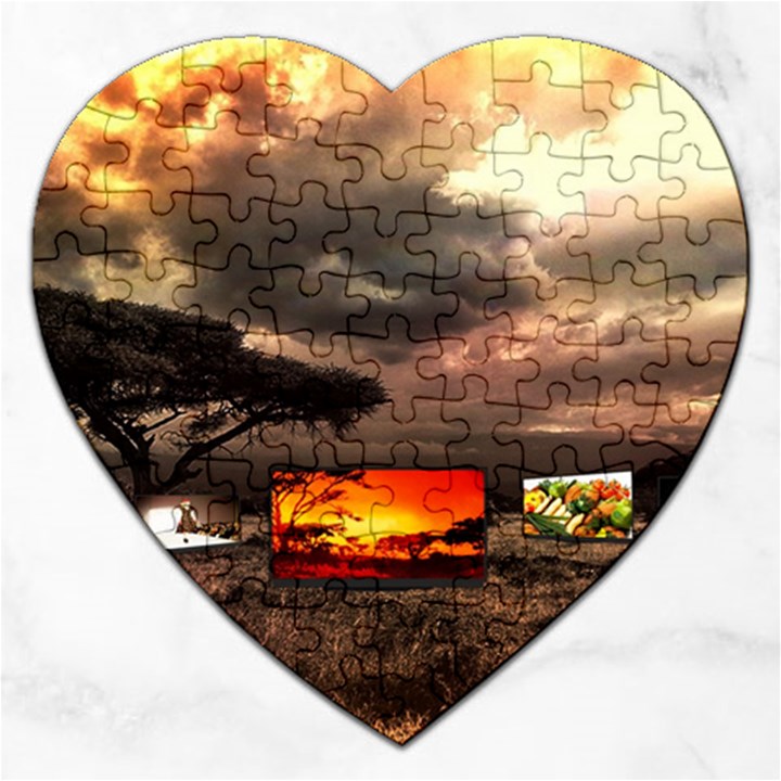 Africa Jigsaw Puzzle (Heart)