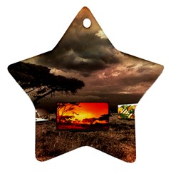 Africa Star Ornament (two Sides) by Valentinaart