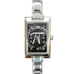 Pi Rectangle Italian Charm Watch by Valentinaart