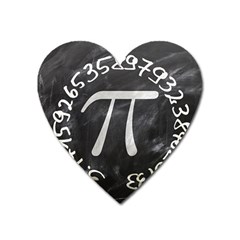 Pi Heart Magnet by Valentinaart