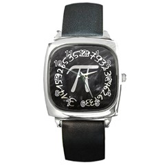 Pi Square Metal Watch by Valentinaart