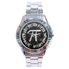 Pi Stainless Steel Analogue Watch by Valentinaart