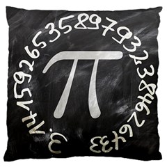 Pi Large Cushion Case (one Side) by Valentinaart