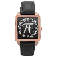 Pi Rose Gold Leather Watch  by Valentinaart