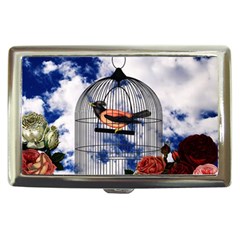 Vintage Bird In The Cage  Cigarette Money Cases by Valentinaart