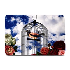 Vintage bird in the cage  Plate Mats