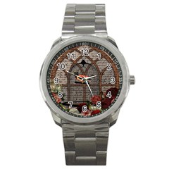 Vintage Bird In The Cage Sport Metal Watch by Valentinaart