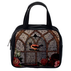 Vintage Bird In The Cage Classic Handbags (one Side) by Valentinaart