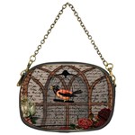 Vintage bird in the cage Chain Purses (One Side)  Front