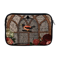 Vintage Bird In The Cage Apple Macbook Pro 17  Zipper Case by Valentinaart