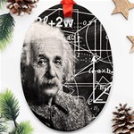 Albert Einstein Ornament (Oval) Front