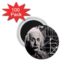 Albert Einstein 1 75  Magnets (100 Pack)  by Valentinaart