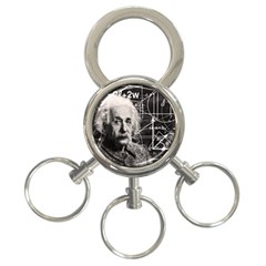 Albert Einstein 3-ring Key Chains by Valentinaart