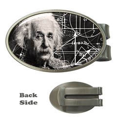 Albert Einstein Money Clips (oval)  by Valentinaart