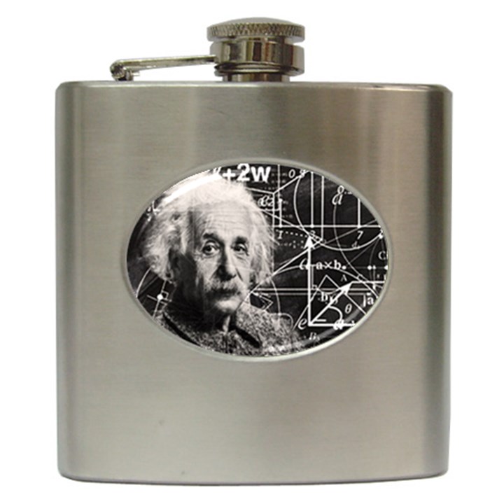 Albert Einstein Hip Flask (6 oz)