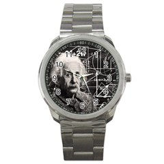 Albert Einstein Sport Metal Watch by Valentinaart