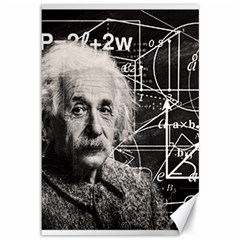 Albert Einstein Canvas 12  X 18   by Valentinaart