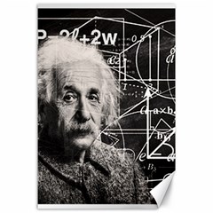 Albert Einstein Canvas 24  X 36  by Valentinaart