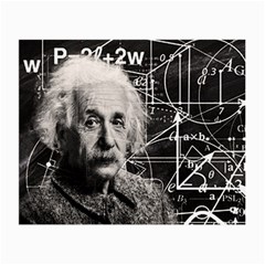 Albert Einstein Small Glasses Cloth (2-side) by Valentinaart