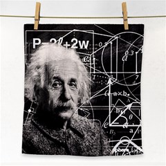 Albert Einstein Face Towel by Valentinaart