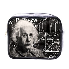 Albert Einstein Mini Toiletries Bags by Valentinaart