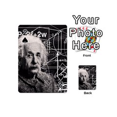 Albert Einstein Playing Cards 54 (mini)  by Valentinaart