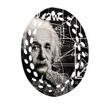 Albert Einstein Ornament (Oval Filigree) Front