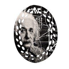 Albert Einstein Oval Filigree Ornament (two Sides) by Valentinaart