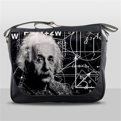 Albert Einstein Messenger Bags by Valentinaart