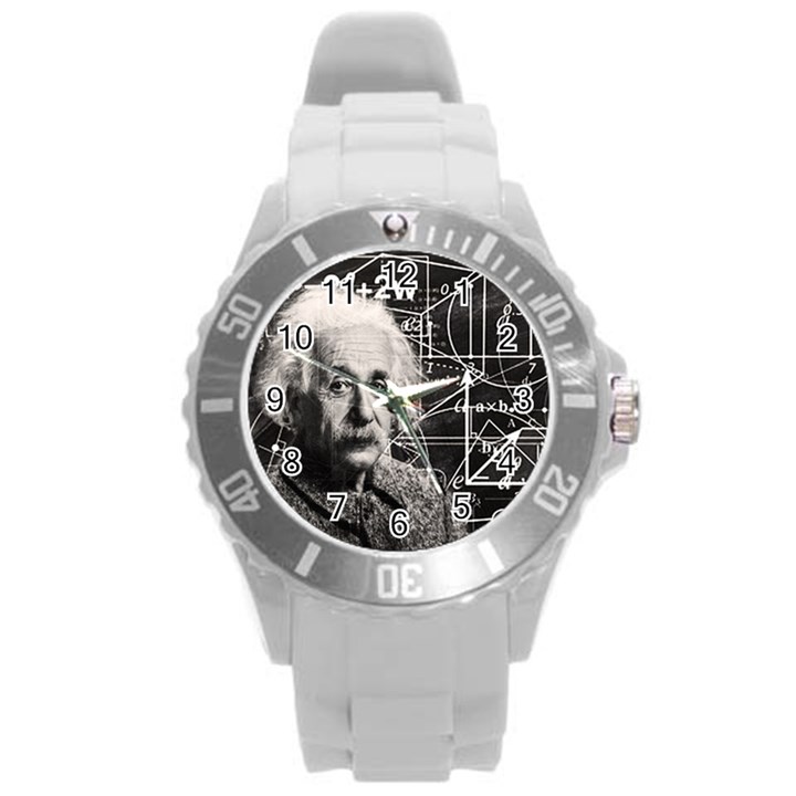 Albert Einstein Round Plastic Sport Watch (L)