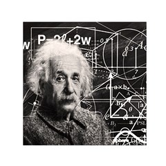 Albert Einstein Small Satin Scarf (square) by Valentinaart