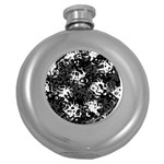 Pattern Round Hip Flask (5 oz) Front