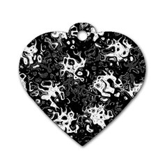 Pattern Dog Tag Heart (Two Sides)