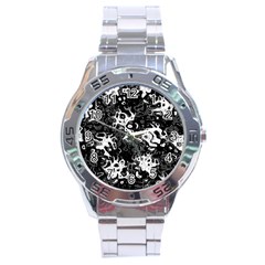 Pattern Stainless Steel Analogue Watch by Valentinaart