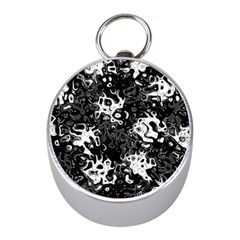 Pattern Mini Silver Compasses