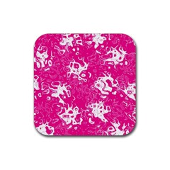 Pattern Rubber Coaster (square)  by Valentinaart